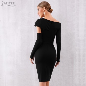 Sexy Hollow Out Black Bandage Dress